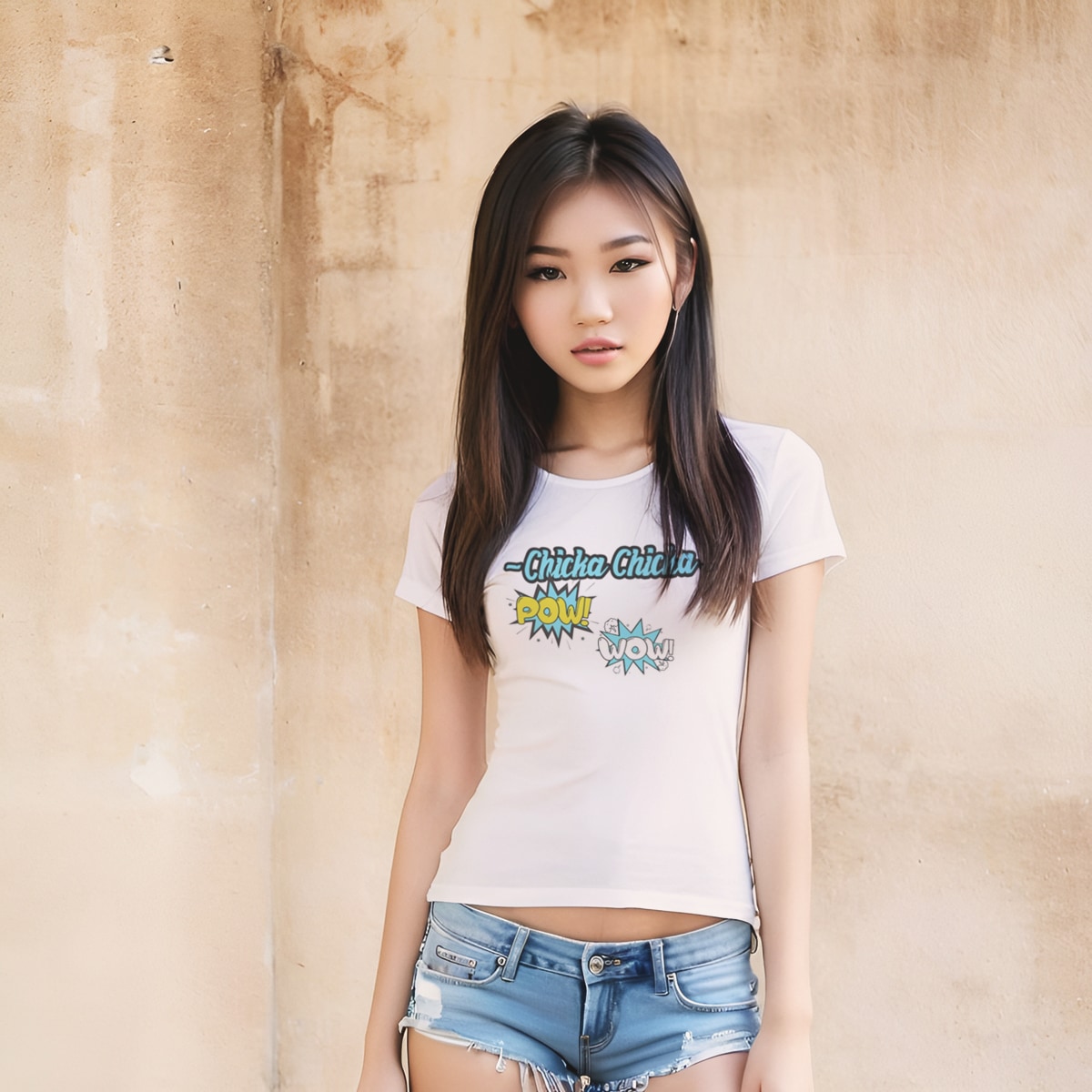 T Shirt Women Yipe Tee White Chicha Chicka